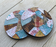Load image into Gallery viewer, Handmade Newfoundland Patchwork Quilt Coasters - Set of 2