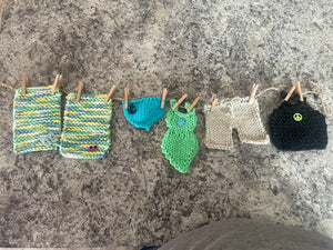 Mini Knitted Clothesline