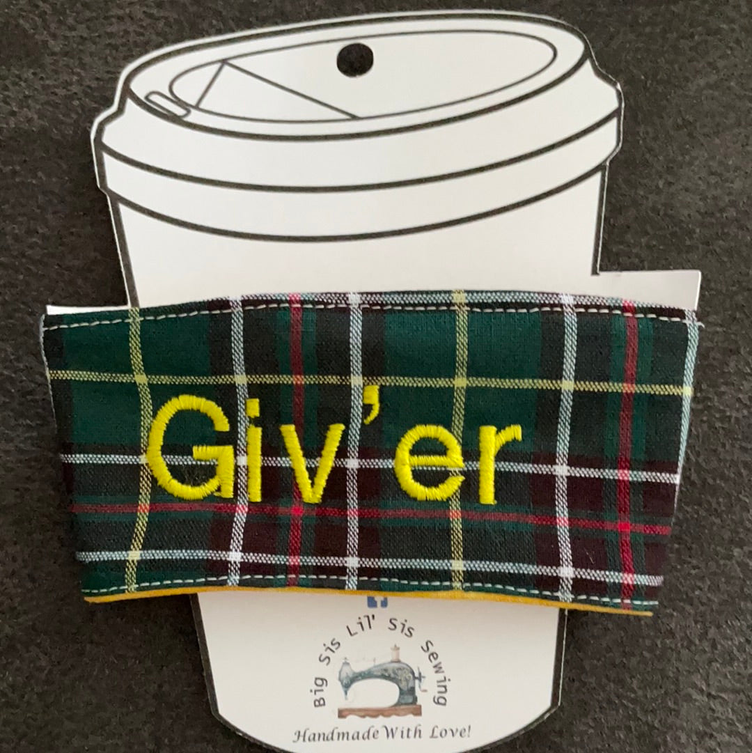 Newfoundland Tartan Coffee Sleeve - Newfie Sayings