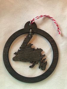 Wooden Laser Cut NL round cut out  ornament