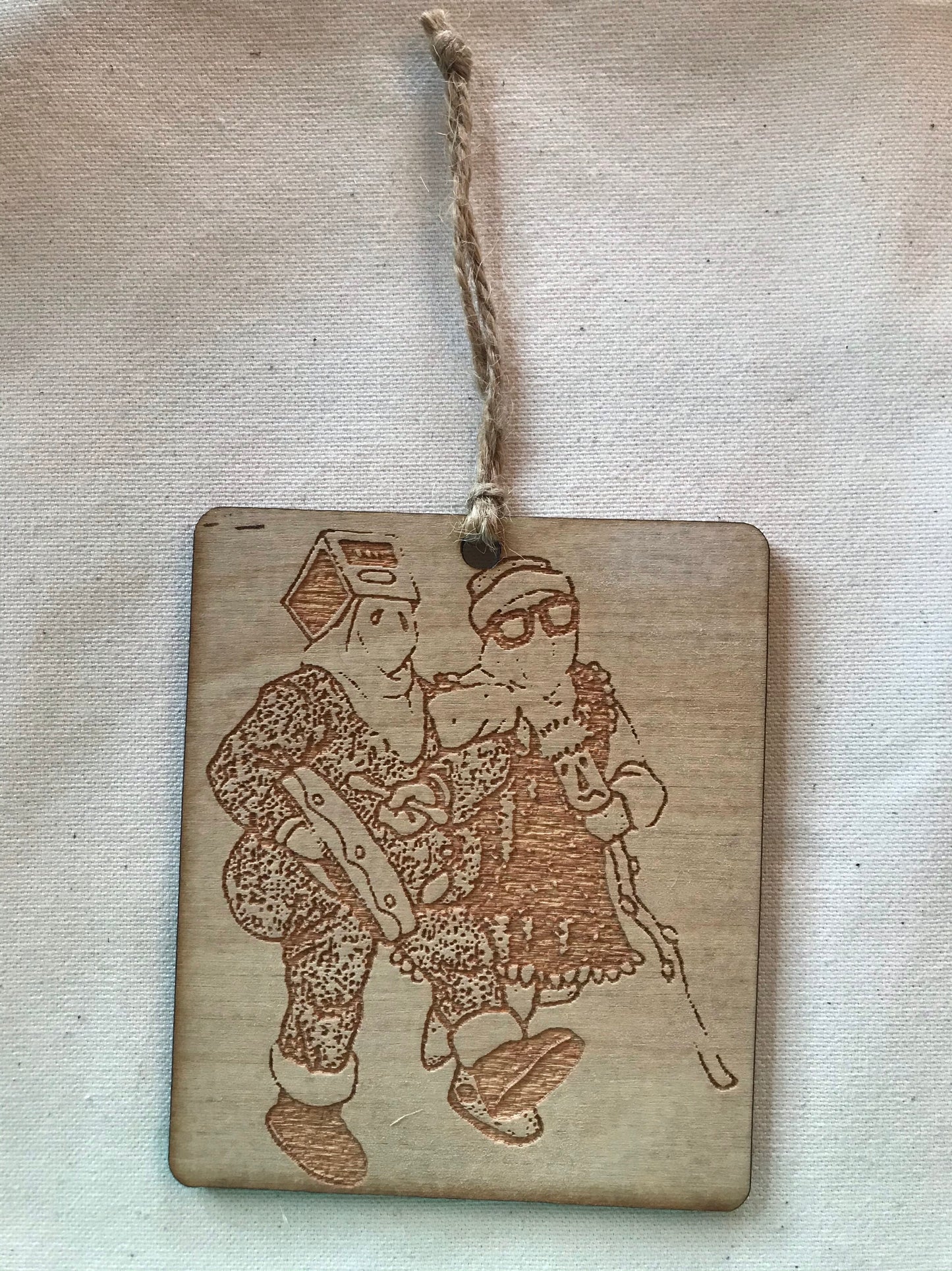 Wooden Laser Cut NL dancing mummers ornament