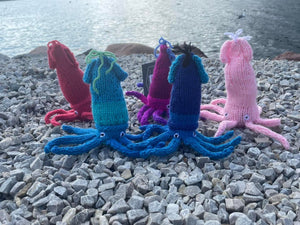 Knitted Squid Toy