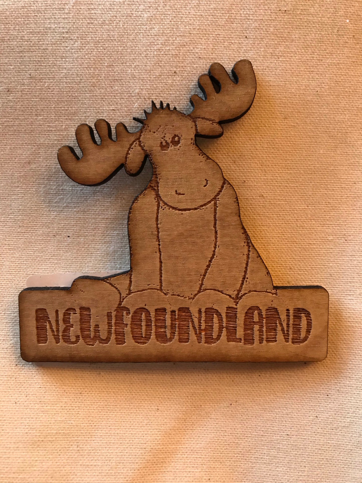 Laser Engraved Moose Magnet