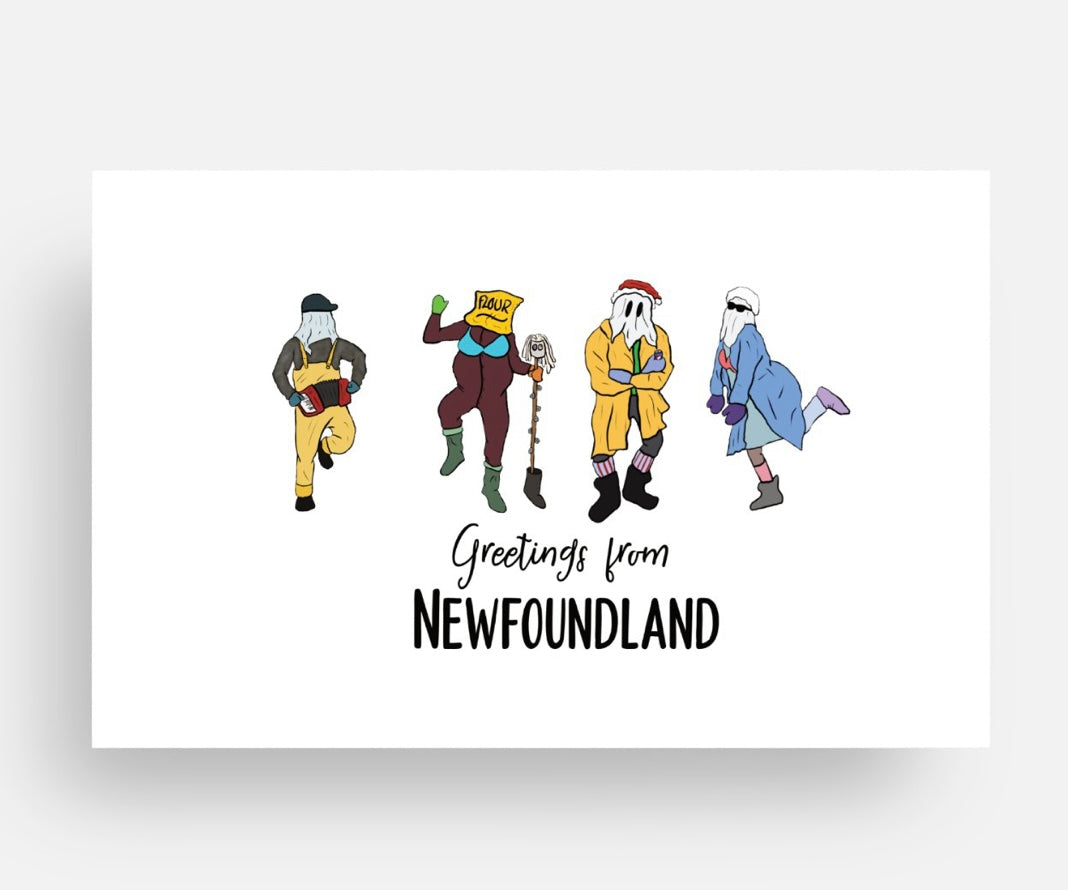 Mummers Dancing Greeting Card / Envelope