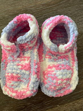 Child Fluffy Knitted Slippers - 4 Colors