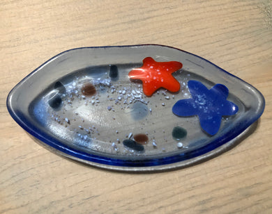 Fused Glass Jewelry Dish 6 Styles