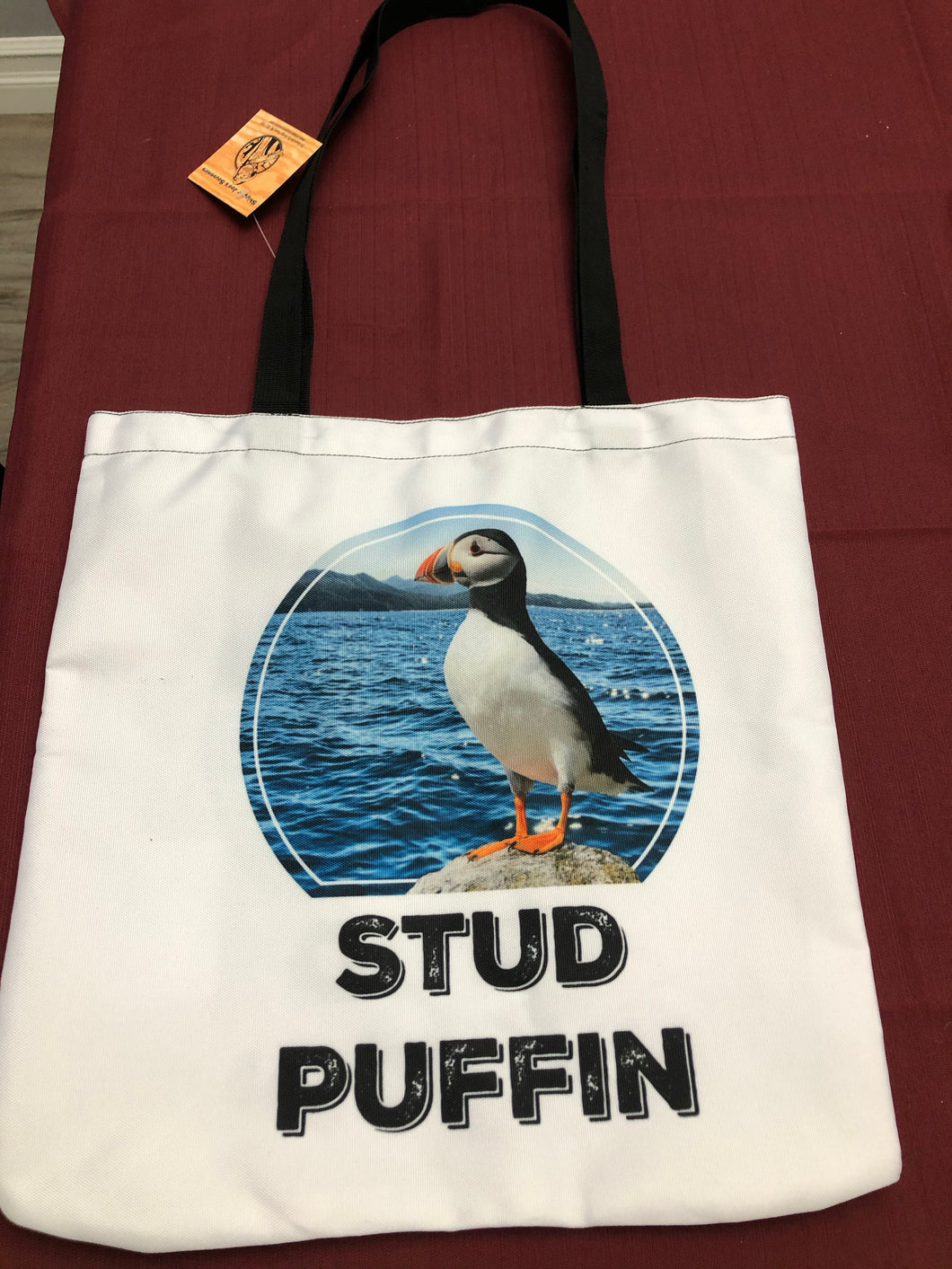 Stud Puffin Tote Bag
