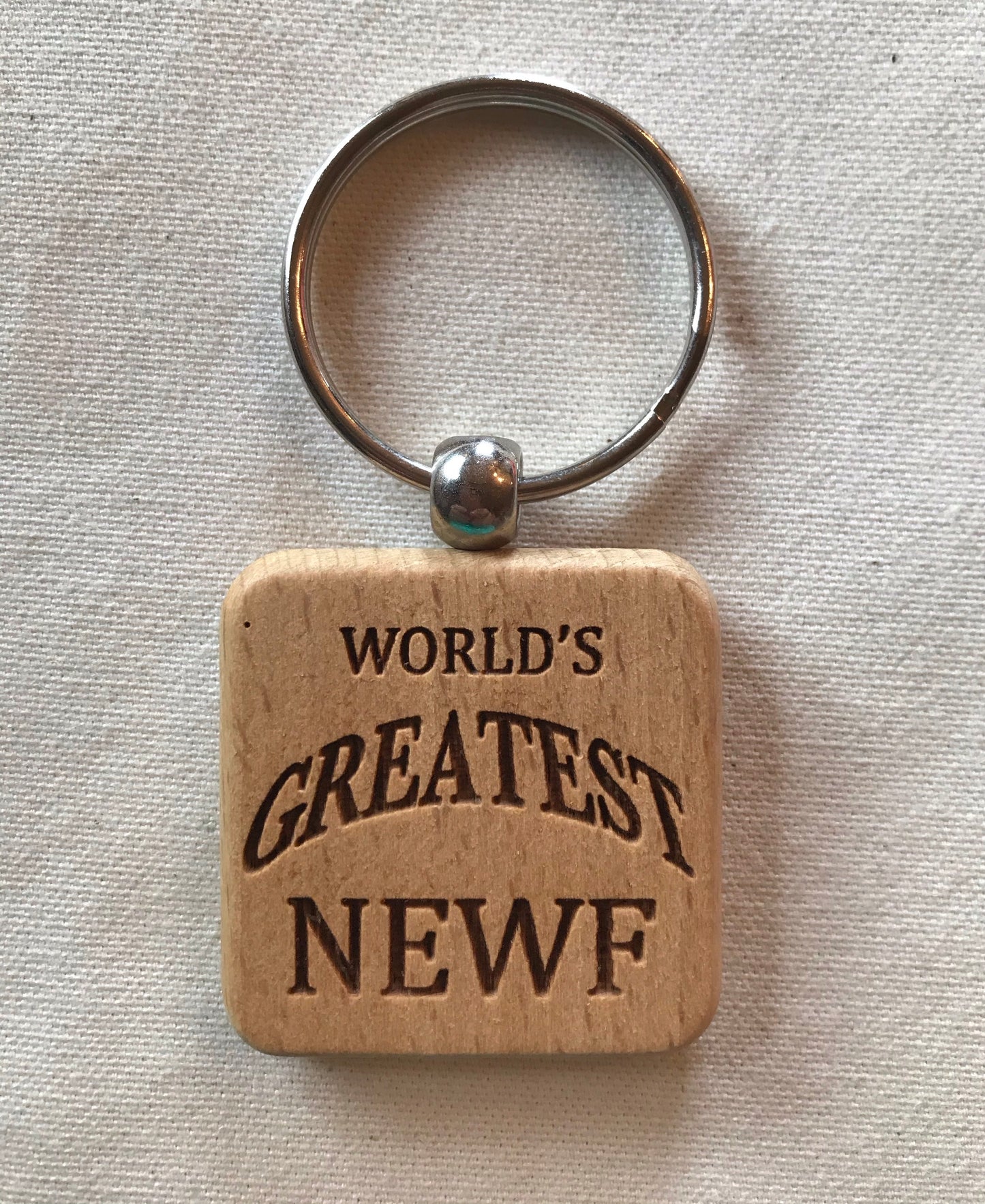 Laser Engraved Keychain - World’s Greatest Newf