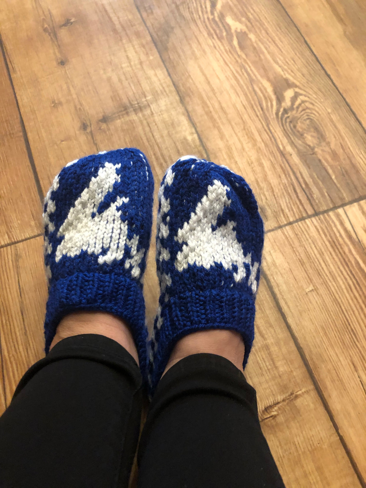 Newfoundland Map Handmade Knitted Slippers