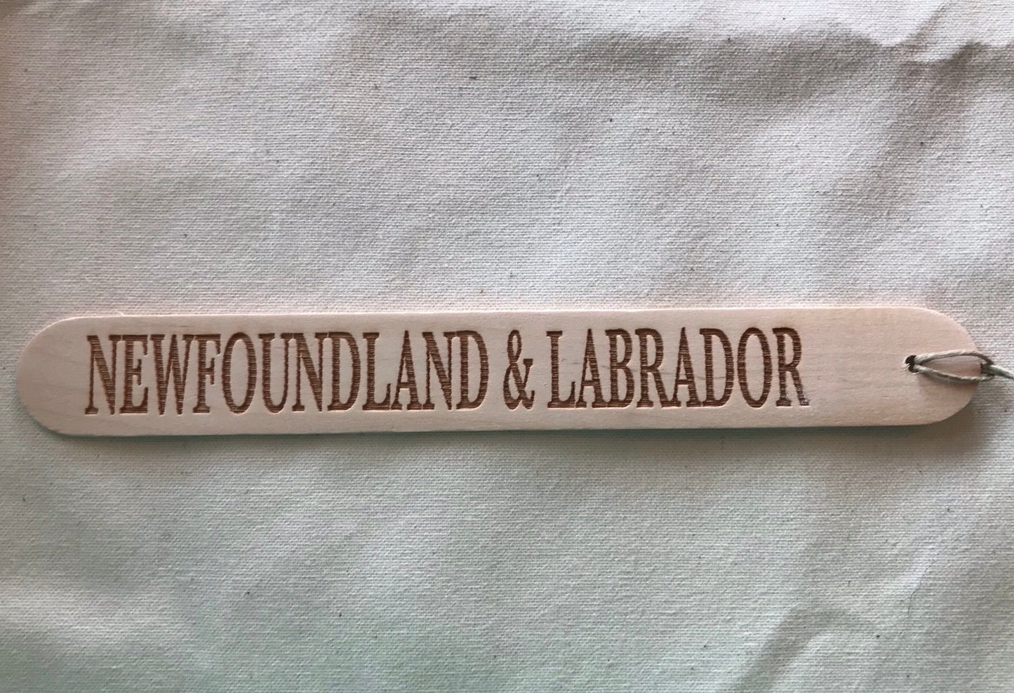 Laser Engraved Bookmark -  Newfoundland & Labrador