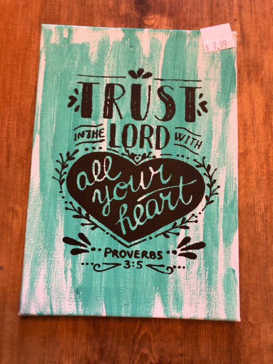 Trust in the Lord large fridge magnet