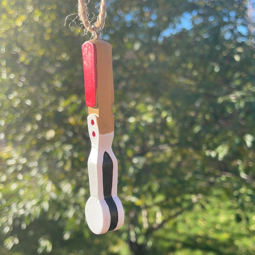 Wooden Musical Spoons Mini Christmas Ornaments