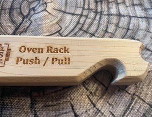 Cedar Oven Rack Push/Pull