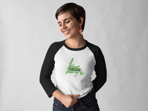 UNISEX Kiss Me I'm Newfie Unisex 3\4 Sleeve Baseball Tee S-2XL 2 COLORS