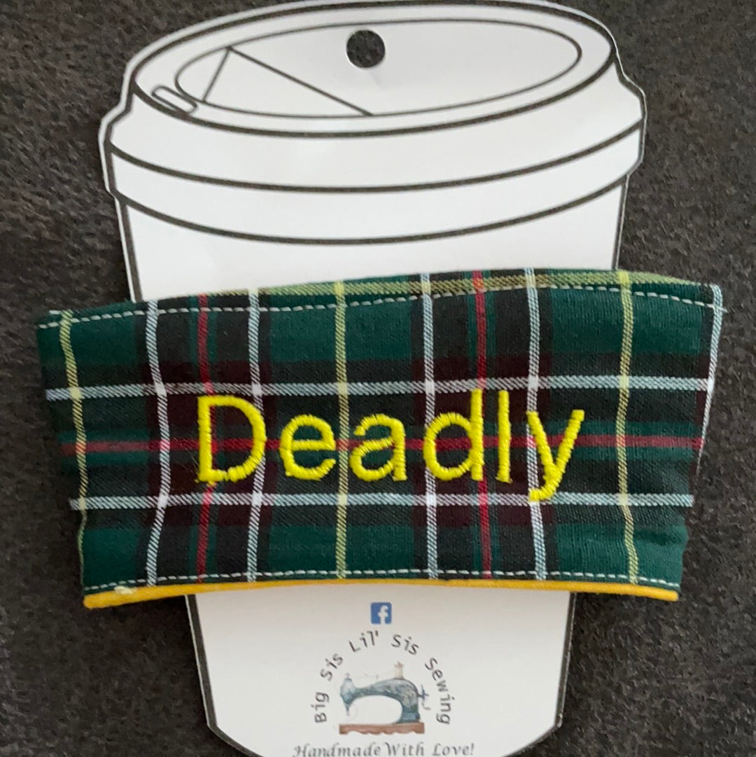 Newfoundland Tartan Coffee Sleeve - Newfie Sayings