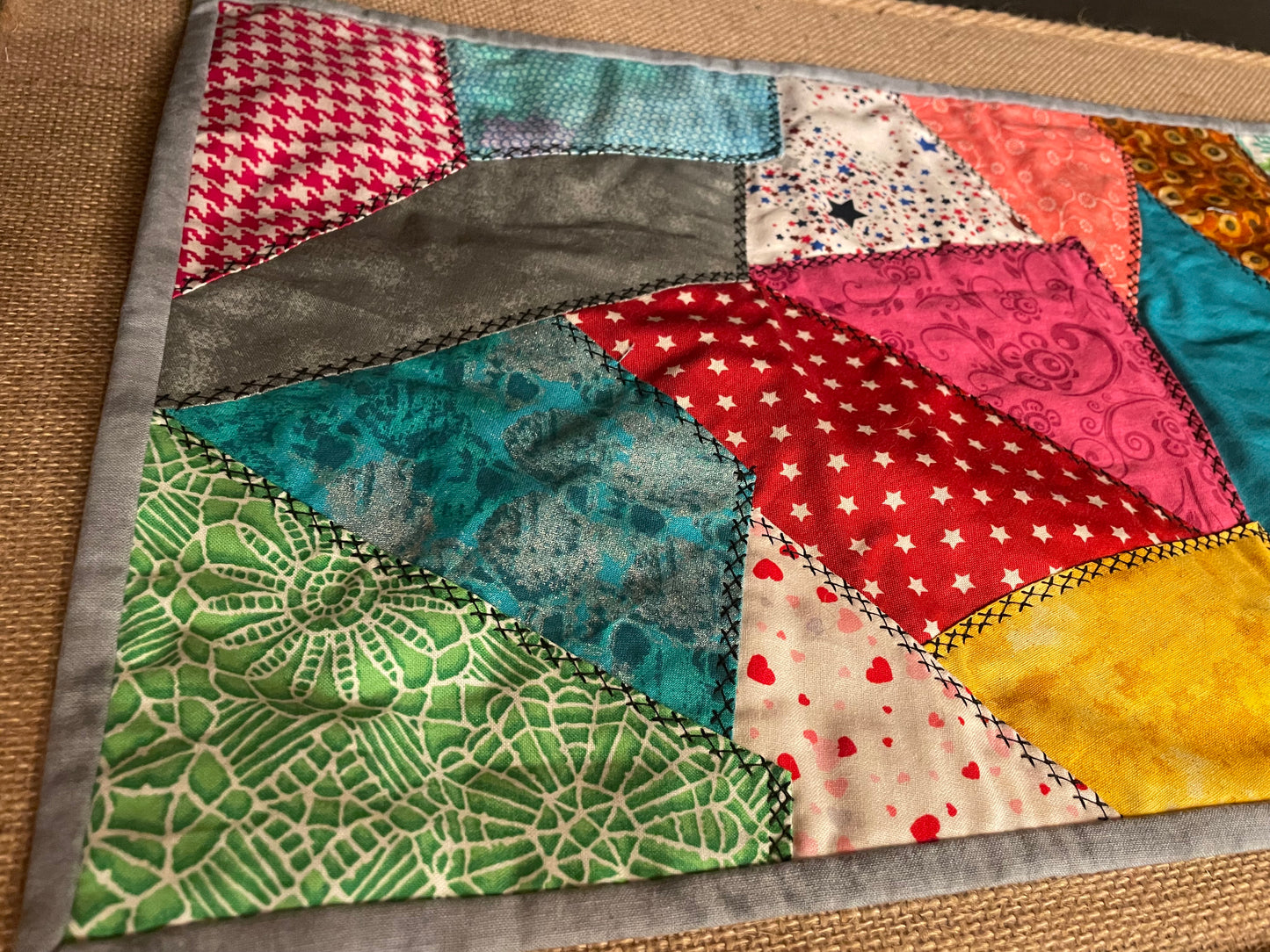 Patchwork Quilt / Crazy Quilt Table Runner