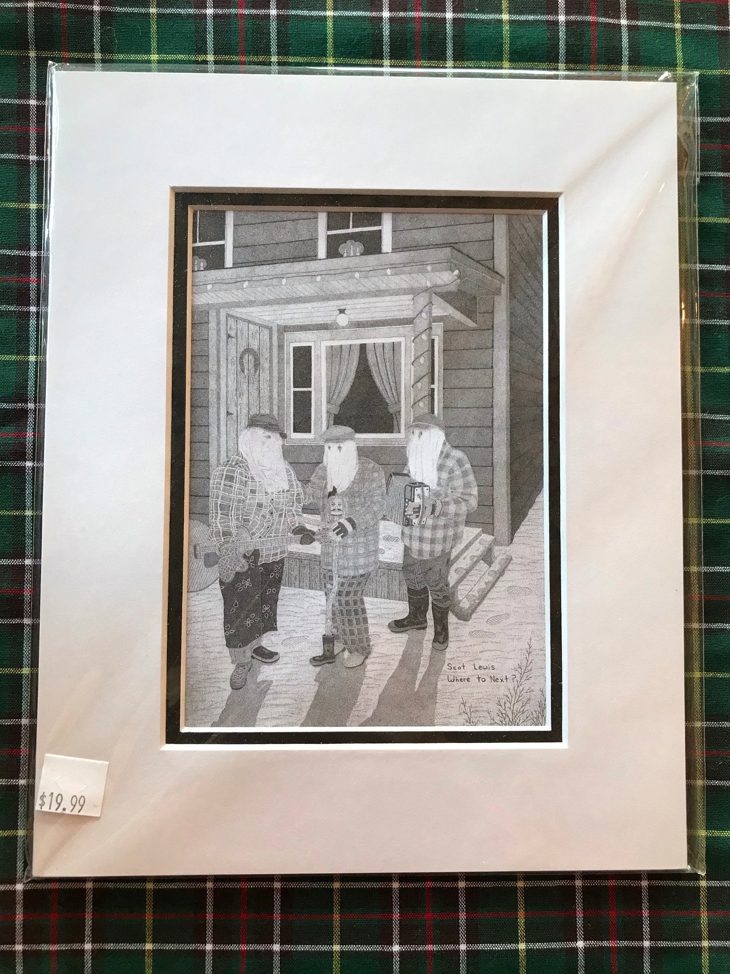 Scot Lewis Pencil Art - 8x10 Matted Prints