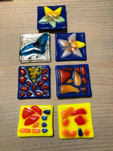 Load image into Gallery viewer, Fused Glass Fridge Magnets