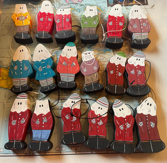 Mummer Ornaments Handmade