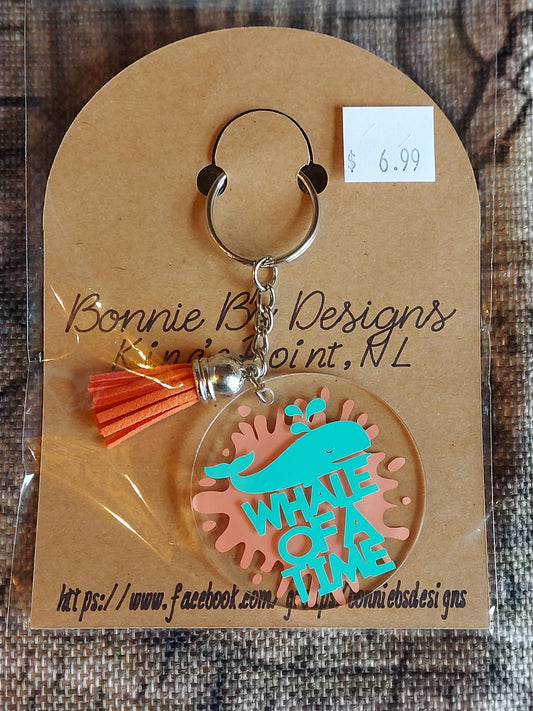 Whale of a Time Newfoundland Keychain