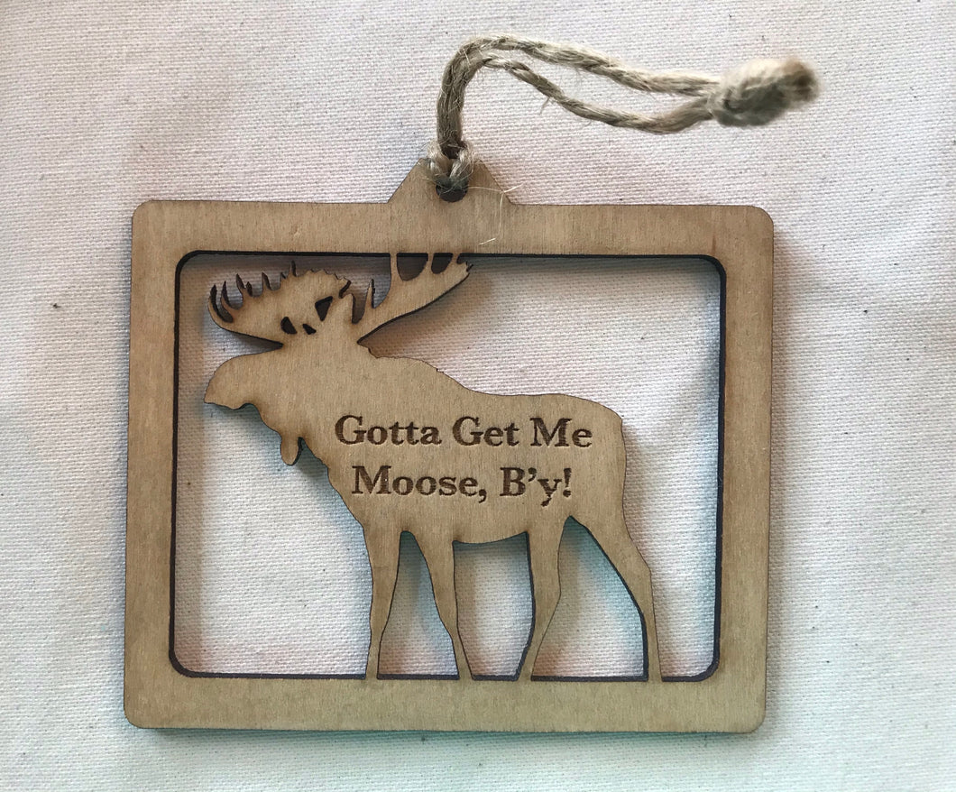 Wooden Laser Cut NL Moose ornament
