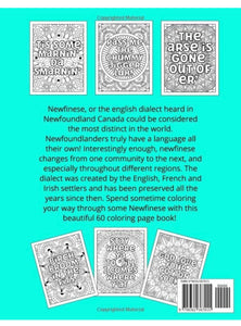 Newfinese 101 Coloring Book Newfie Sayings and Phrases Slang by Alicia Barrett