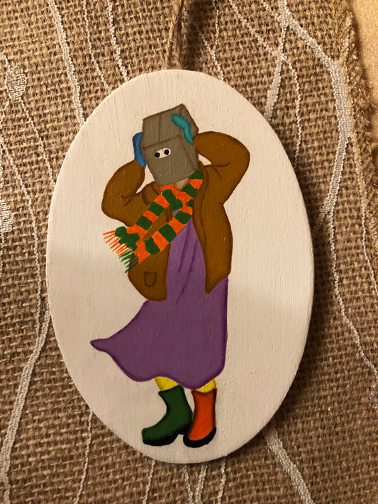 Hand Painted Mummer Dancing  Ornament