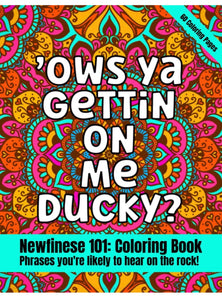 Newfinese 101 Coloring Book Newfie Sayings and Phrases Slang by Alicia Barrett