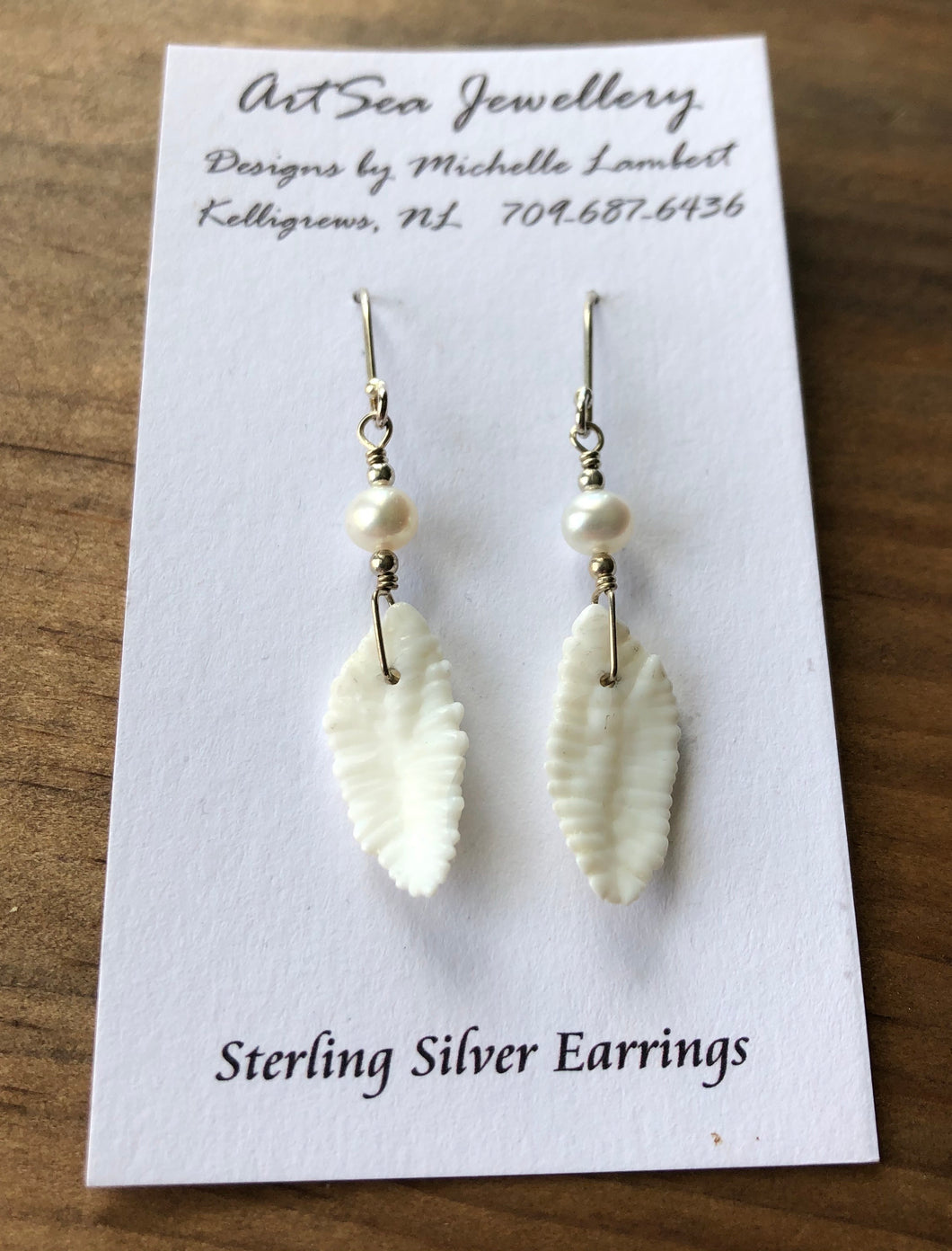 Sterling Silver Handmade COD EAR Newfoundland Earrings