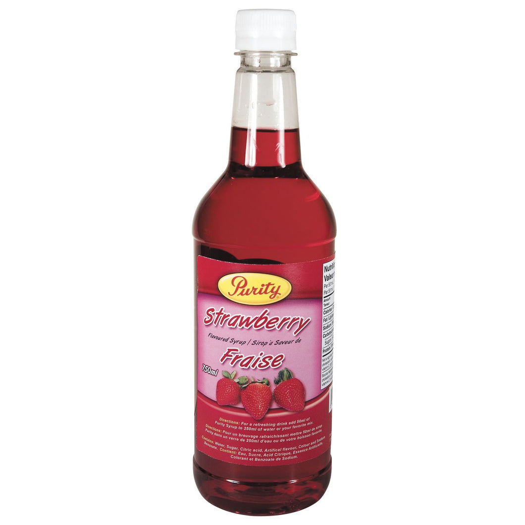 Purity Strawberry Syrup 750ml