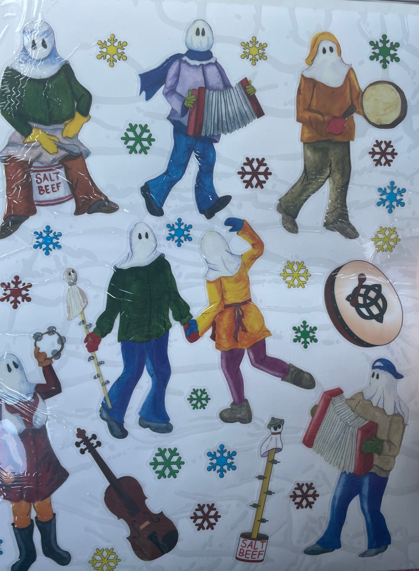 Newfoundland Mummers Window Clings