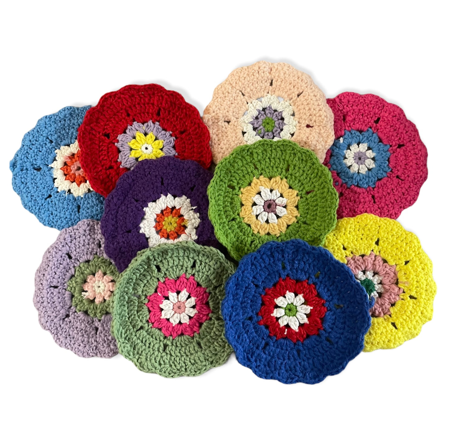 Crochet Round Coasters - 10 Styles