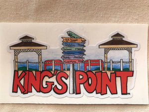 Hand drawn King’s Point Waterfront Sticker or Magnet