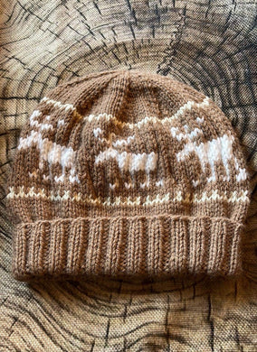 Knitted Adult Moose Hat