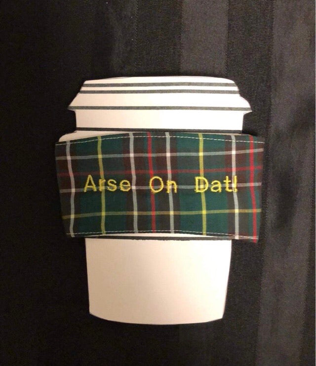 Newfoundland Tartan Coffee Sleeve - Newfie Sayings