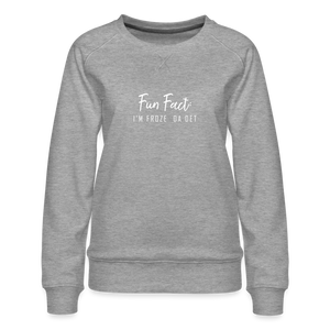 Fun Fact: I'm Froze Da Det Crewneck Sweatshirt - heather grey