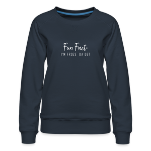 Fun Fact: I'm Froze Da Det Crewneck Sweatshirt - navy