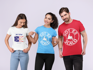 Got ‘er Scald Newfoundland Women's T-shirt Size S - 2XL 10 Colors